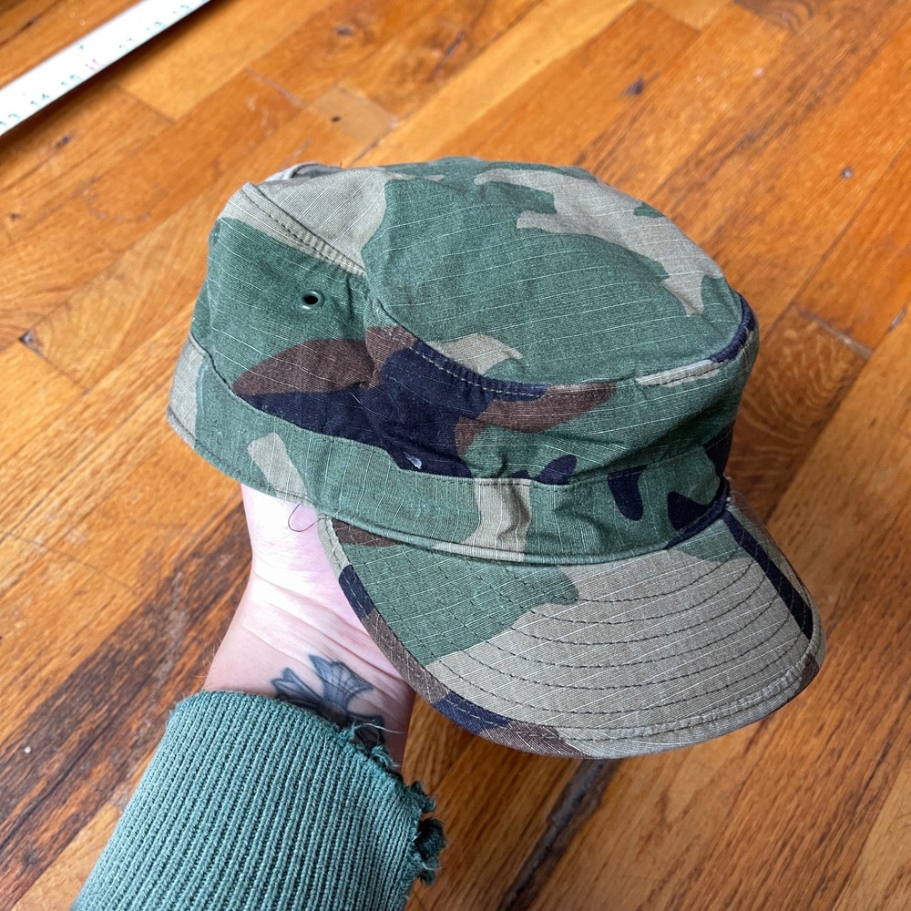 Propper International Woodland Camo Patrol Cap Hot Weather Military Hat 7 3/8